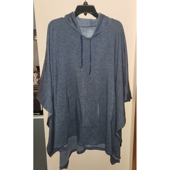 Cuddl Duds Comfortwear French Terry Hooded Poncho Women L / XL - Picture 1 of 6